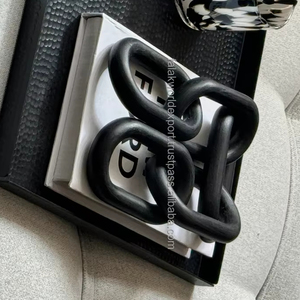 Maison Plante Traditionnelle De Mariage Sculpté À La Main Noir Et Blanc En Bois Chaîne Lien Décor Noeud De Falak World Export - Product Image 6