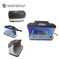 2089 Loupe de bureau portable Détecteur d'argent UV en plastique avec filigrane pour la détection de monnaie de billets de banque