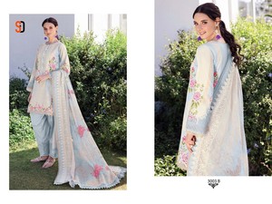 Collection Salwar Kameez en coton de qualité supérieure avec broderie Vêtements de travail pour fêtes Vêtements indiens et pakistanais vente en gros - Product Image 3