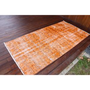 พรมตุรกี, พรมลายตกแต่งขนาด 3.2x6.4 ฟุต, พรมลายต้นไม้และพืชสีส้ม - Product Image 2