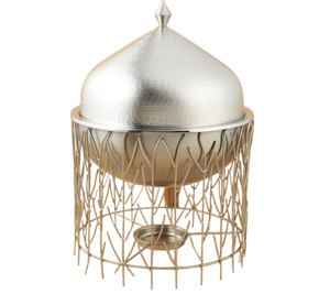 Nuevo y moderno calentador de alimentos al por mayor duradero plato de frotamiento cazuela olla caliente Sakhan para Ramadán hecho de acero inoxidable hierro Metal - Product Image 1