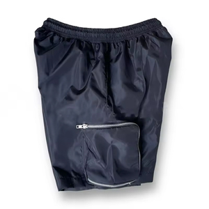 Pantalones cortos de poliéster informales de alta calidad para hombre, tela de nailon con cremallera, cómodos joggers Cargo multibolsillos, nuevos estilos cortos sólidos - Product Image 3