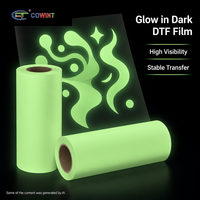 Film DTF Lumineux Cowint avec Adhérence de Revêtement Forte pour la Polymérisation par Poudrage et le Transfert Thermique