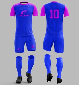 Digital Print Soccer Uniform Sets 100% <b>Polyester</b> Custom Made Breathable Quick Dry Short Sleeve Unisex Adult 340g All Seasons - Product Image 4