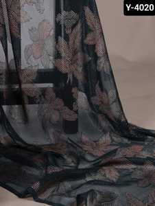 เสื้อส่าหรีแบบลำลองที่สวยที่สุดเสื้อเบลาส์บราสโซ่ลายดอกไม้ผ้าวิสโซ - Product Image 6