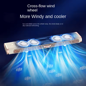 New Design Premium Bladeless Tower <strong>Fan</strong> Rechargeable Battery Powered Desktop <strong>Air</strong> <strong>Conditioning</strong> <strong>Fan</strong> with Button Control - Product Image 4