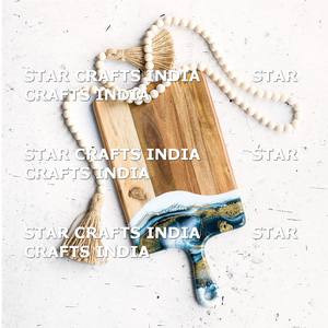 Mejor nueva venta caliente bloques de cortar de madera hogar cocina pan madera resina tabla de quesos para hoteles hogar Bar restaurante - Product Image 5