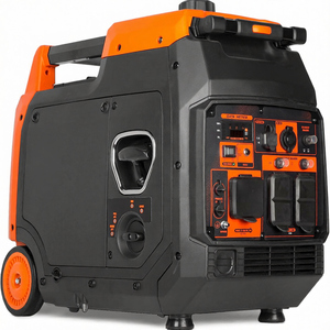 Générateur onduleur portable silencieux et léger de 3000 watts, compatible camping-car, avec arrêt automatique du carburant, moteur 98cc, autonomie de 15,0h, démarrage électrique 12V DC - Product Image 1
