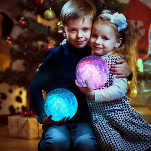 Moon Bluetooth Touch Lamp <b>Speaker</b> - Assorted Colors - Product Image 4
