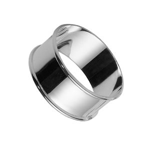 Prix de gros Maison Mariage Table Métal Rond Argent Ronds de Serviette Anneaux de Serviette en Métal sur Mesure Acheter de l'Inde - Product Image 4