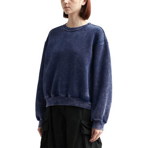 Sweat à capuche et sweat-shirt surdimensionné en polaire 100% coton épais d'hiver de haute qualité avec logo graphique personnalisé pour femmes - Product Image 2