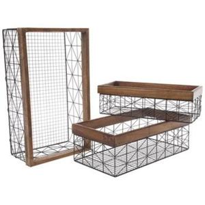 Mountable Easily Iron <b>Wire</b> <b>Baskets</b> Set Two Made India Good Quality Eco-Friendly Multifunction Reasonable Price Available Stock - Product Image 4