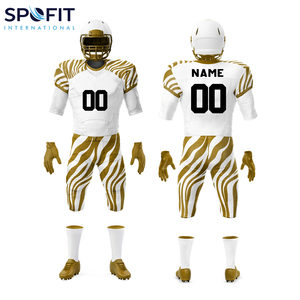 Uniforme de football américain sur mesure respirant, grande taille, manches courtes, été, OEM, vente en gros, sublimation, maillot personnalisé - Product Image 4