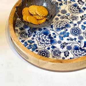 Plateaux de service en MDF de couleur noire pour ustensiles de cuisine à bas prix à vendre plateaux de service alimentaire meilleure qualité plateaux de service imprimés uniques - Product Image 2