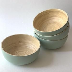 Elegant Handmade Polished Eco-Friendly Round Bamboo Bowl Set Classic <b>Dinnerware</b> Customized Spun Kitchen Accessories Party - Product Image 4