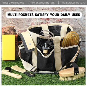 Sac de transport équestre pour le toilettage des chevaux et les soins des animaux, sac de toilettage imperméable pour les chevaux et les outils pour animaux de compagnie avec un design haut de gamme - Product Image 4