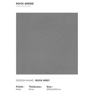 กระเบื้องปูพื้นพอร์ซเลนขนาด600x600มม. พื้นผิวด้านกันลื่นสำหรับพื้นที่ที่มีการจราจรหนาแน่น-สำหรับโรงแรมห้างสรรพสินค้าซูเปอร์มาร์เก็ต - Product Image 2