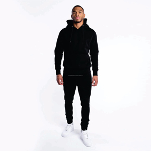 Sweat-shirts à capuche doublés de satin pour hommes, version 2025, coton mélangé polyester de luxe, avec poches, prix les plus bas - Product Image 2