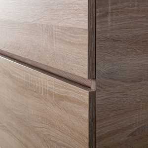 Mobile Bagno Sospeso Shanghai 120cm con Doppio Lavabo in Rovere Naturale - Set Bagno - Product Image 3