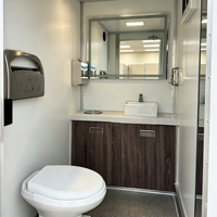 Unité Sanitaire Optimisée pour l'Espace, pour Marchés Temporaires et Projets de Construction de Groupes Extérieurs, Toilettes Mobiles