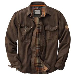 Chaqueta Camisa de Franela a Cuadros Retro para Hombre, Talla Grande, Invierno, Otoño, Casual, Manga Larga, Cortavientos, Solapa, Ropa de Motociclismo y Automovilismo - Product Image 1