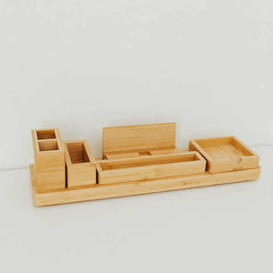 Customized Wooden <b>Desk</b> Organizer <b>Accessory</b> for Men for <b>Office</b> Use - Product Image 4
