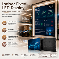 Écran LED fixe d'intérieur TOPvision, entretien frontal, mur vidéo couleur, installation sans soudure pour projets commerciaux