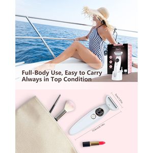 Depiladora Recargable para Mujer, Depilación sin Dolor, Uso en Seco/Húmedo, para Manos, Piernas y Axilas - Product Image 1