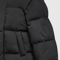 Veste d'hiver chaude et épaisse, réversible, grande taille, unisexe, de haute qualité, personnalisée, à capuche, en duvet