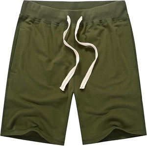 <b>men</b> fleece <b>shorts</b> lightweight cotton soft fabric elastic waist casual gym <b>lounge</b> summer apparel - Product Image 6