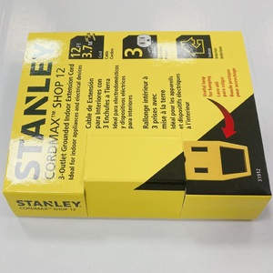 Carton jaune noir de logo de taille personnalisée empaquetant des boîtes d'expédition dures stratification UV de Matt pour le supermarché industriel en relief - Product Image 5