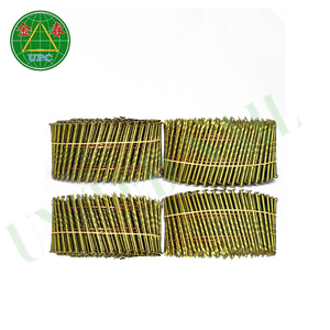 Clavos de bobina con revestimiento galvanizado de 15 grados para palés de madera con estilos de vástago de tornillo para pistola de clavos neumática de fábrica de Vietnam - Product Image 2