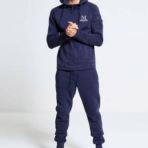 Chándal de hombre de algodón a prueba de viento de alta calidad con logotipo personalizado, característica transpirable de talla grande para invierno - Product Image 2