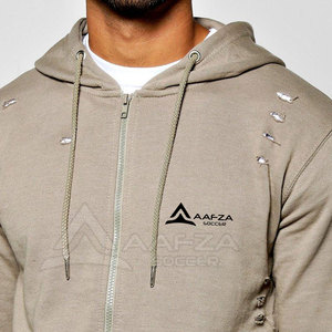 Chándal 2 en 1 con Capucha para Hombre, de Alta Calidad, Estilo Desgastado, para Invierno, para Correr, con Logotipo Personalizado, Ropa Casual, 100% Algodón, Transpirable - Product Image 6