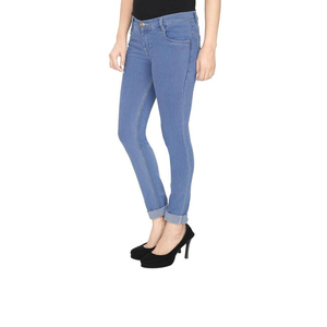 Custom Design Loose Fit <b>Jeans</b> Denim Pants for Women Hot Sale <b>Jeans</b> Young Women Cotton <b>Elastic</b> Pant - Product Image 2