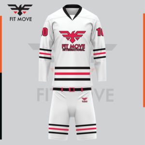 Uniforme de hockey sur glace en polyester de haute qualité personnalisable dernier design avec impression personnalisée Service OEM & ODM Ensemble de nouvelle arrivée - Product Image 5