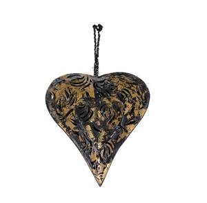 Coeur suspendu en métal de luxe ornements de Noël arbre décoratif suspendu décoration de fête de vacances - Product Image 5