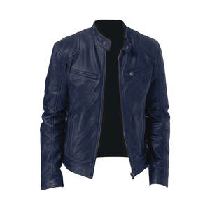 Muy cómodo logotipo personalizado su propio diseño abrigos de cuero para exteriores para hombres con chaqueta de invierno chaquetas de moda para hombres - Product Image 2