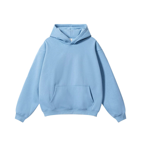 Pulls à capuche d'hiver imprimés avec logo personnalisé pour hommes, sweatshirts surdimensionnés à manches longues - Product Image 3