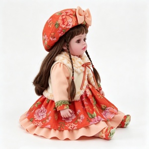 Muñeca musical personalizada, muñeca de trapo suave que canta, muñeca de trapo vintage con estampado floral, muñeca de peluche para niña, muñeca de juguete musical interactiva - Product Image 2