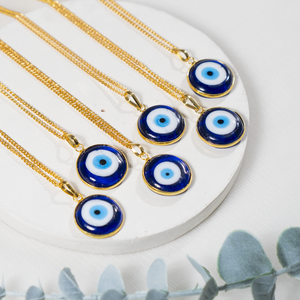 Pendentif Œil Turc Premium Tendance avec Chaîne, Pendentif en Cristal Naturel de Guérison pour la Méditation, Bijou Tendance au Meilleur Prix - Product Image 3