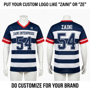 Maillot de football américain personnalisé fabriqué en usine, logo OEM personnalisé, 100% polyester respirant, unisexe, manches courtes, ajustable - Product Image 4