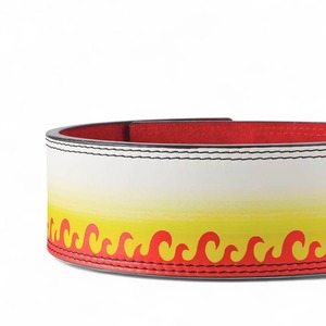 Ceinture d'haltérophilie en cuir de qualité supérieure Deadlifts Ceinture de dynamophilie Squats d'entraînement de gymnastique Support dorsal Ceinture à boucle à levier personnalisée - Product Image 6