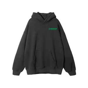 เสื้อฮู้ดดี้คุณภาพสูงแบบสั่งทำพิเศษ ผ้าเฟรนช์เทอร์รี่ โพลีเอสเตอร์/คอตตอน 370GSM ทรงไหล่ตก แห้งเร็ว ระบายอากาศได้ดี สีพื้น ปรับแต่งได้ - Product Image 3
