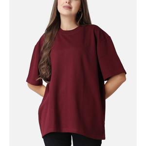 Camisetas de Verano para Mujer de Alta Calidad, Ecológicas, de Poliéster, Cuello en V, Manga Corta, Color Sólido, Secado Rápido, Transpirables, con Logotipo Personalizado - Product Image 1