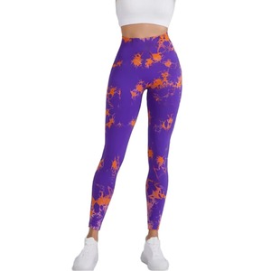 Nouveau ensemble de leggings d'entraînement de gymnastique 4 pièces pour femmes soutien-gorge de sport à dos ouvert pantalon de Fitness taille haute costume de Yoga côtelé avec motif solide - Product Image 1