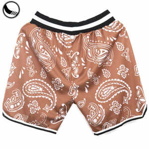 Shorts de basketball pour hommes, vierges, personnalisables, en toile non tissée, à taille élastique, coupe mi-haute, unis, décontractés, pour sublimation, vente en gros - Product Image 5