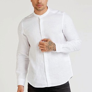 Chemise à carreaux pour hommes Nouvelles chemises d'affaires décontractées en coton Printemps/Automne Chemises à revers à manches longues personnalisées pour hommes - Product Image 2