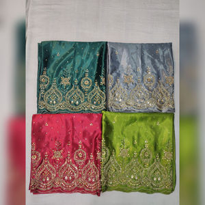 Tissu de robe luxueux et magnifique, avec des travaux manuels et des cristaux de qualité supérieure, idéal pour les occasions spéciales et les fêtes. - Product Image 1