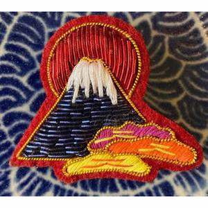 Broche, badges brodés à la main avec fil de bullion, motifs de patchs brodés tendance pour veste, à attacher avec une épingle de sûreté - Product Image 1